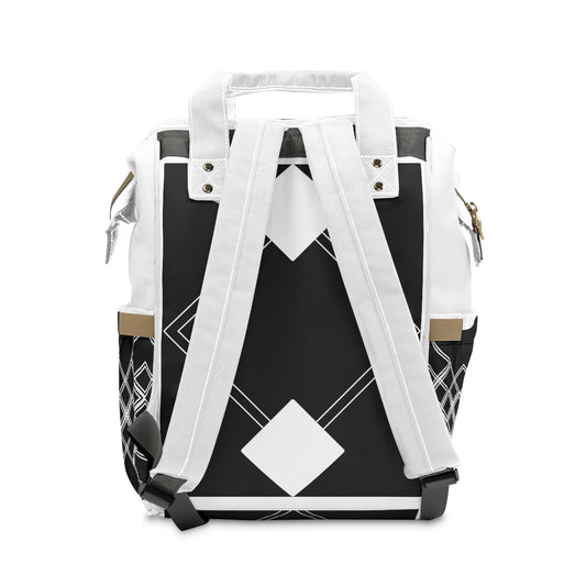 White Diamond Diaper Backpack