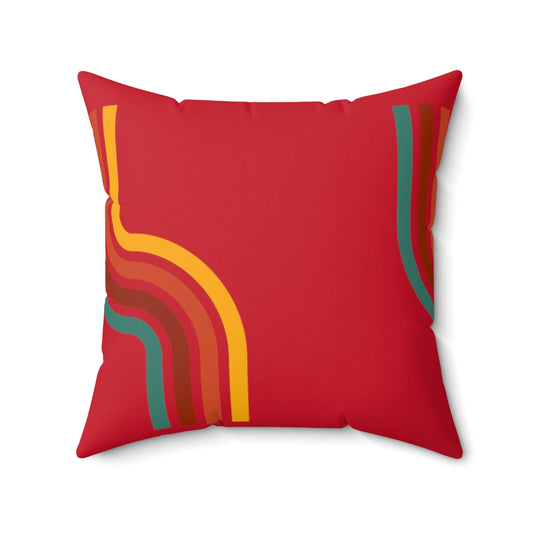 Split Rainbow Square Pillow