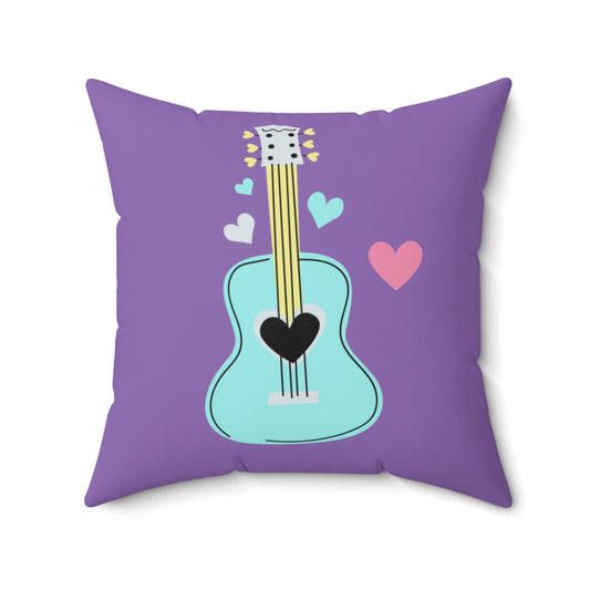 Guitar Blues Square Pillow
