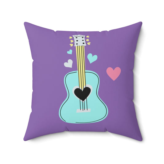 Guitar Blues Square Pillow