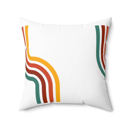 Split Rainbow Square Pillow